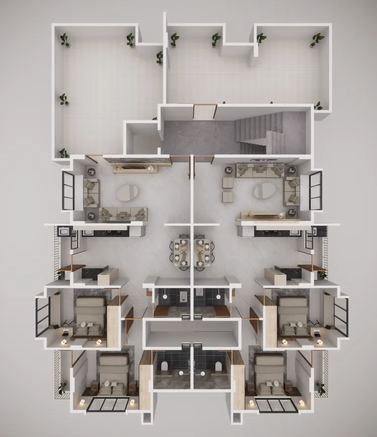KiWi Bliss Flat 01 Floor Plan
